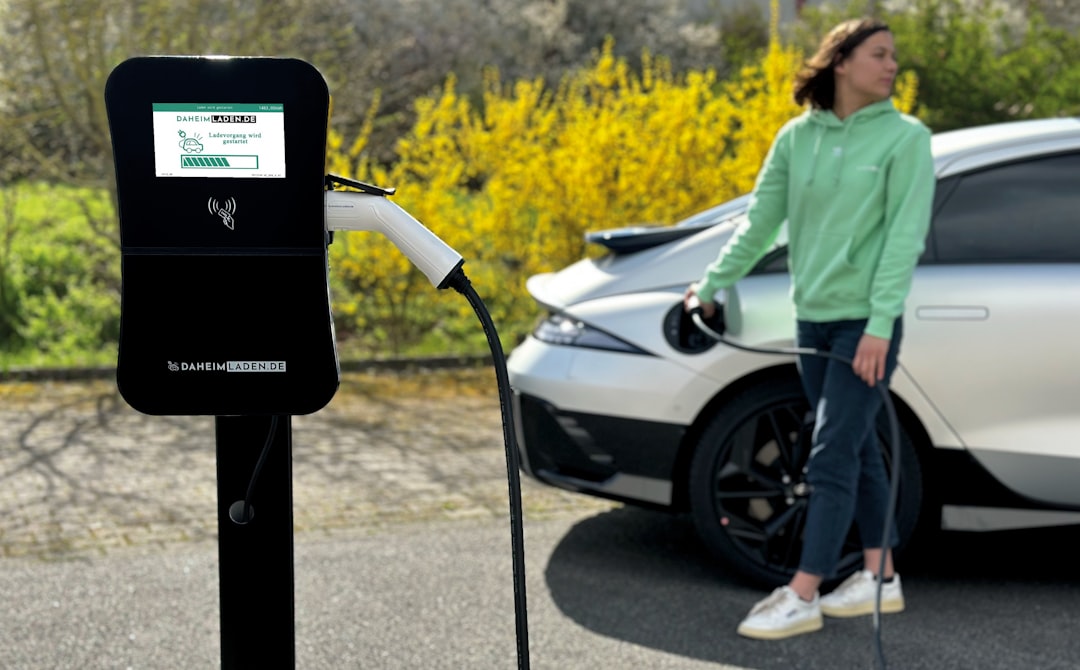 Services DaheimLaden.de EV charging station in action with Hyundai IONIQ6